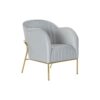Armstoel DKD Home Decor Hemelsblauw Metaal 62 x 75 x 85 cm