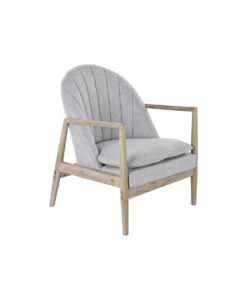 Armstoel DKD Home Decor Natuurlijk Lichtgrijs Spar 68 x 69 x 89 cm