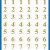 Avery AV-3728 Cijferetiket 2 Vel Goud 10 Setjes met 2 Vel