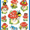 Avery AV-4304 Etiket 3 Vel Paddenstoelen 10 Setjes met 3 Vel