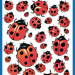 Avery AV-4400 Etiket 3 Vel Lieveheersbeestjes 10 Setjes met 3 Vel