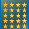 Avery AV-52800 Etiket Z-design Christmas Pakje A 2 Vel Gouden Sterren