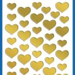 Avery AV-53282 Folie Etiket Z-design Creative Pakje A 2 Vel Gouden Hartjes