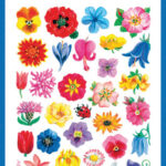 Avery AV-54304 Papieretiket Z-design Creative Pakje A 3 Vel Bloempjes