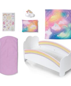 Alternative view of Baby Born Regenboog Bed + Licht en Geluid Wit