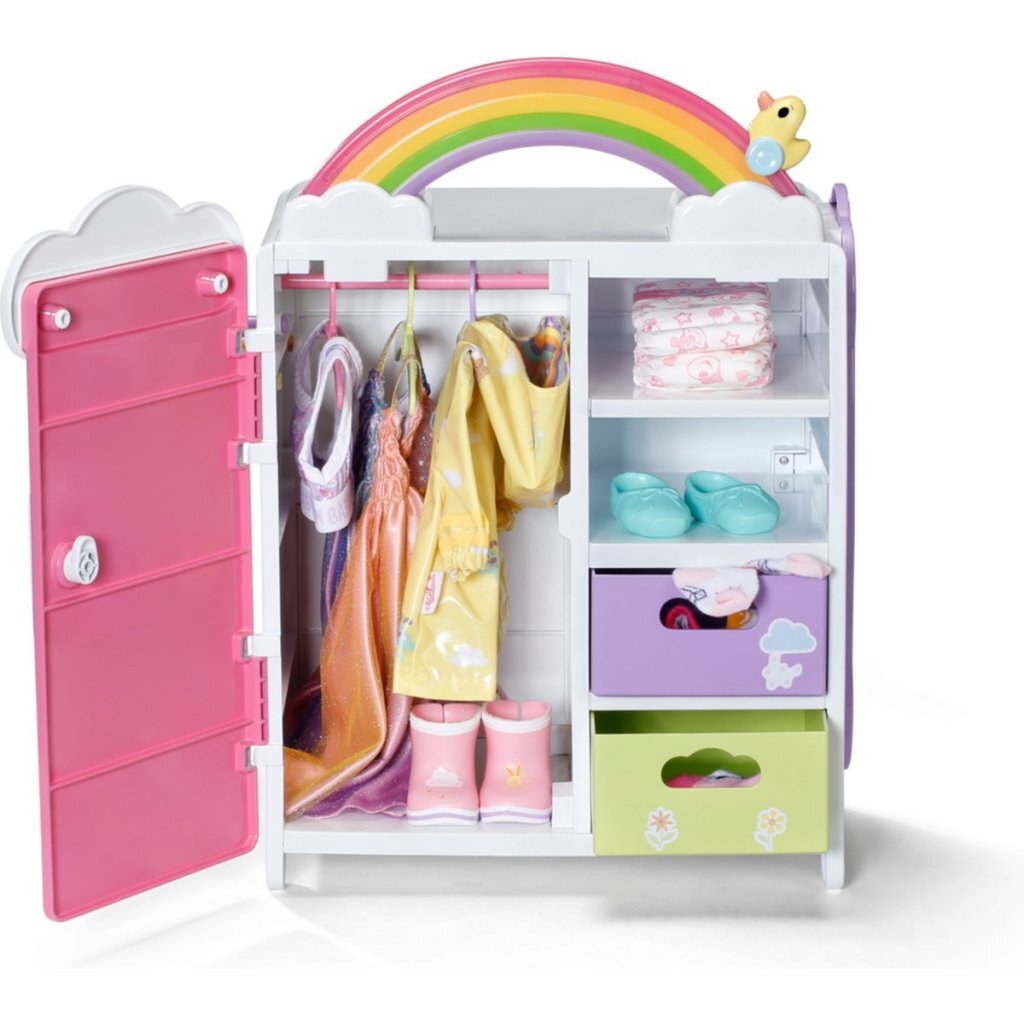Baby Born Regenboogkledingkast 33x22x39 cm + Licht en Geluid - Afbeelding 2