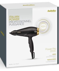 Babyliss 6704E Power Pro 2000 Föhn Zwart/Goud