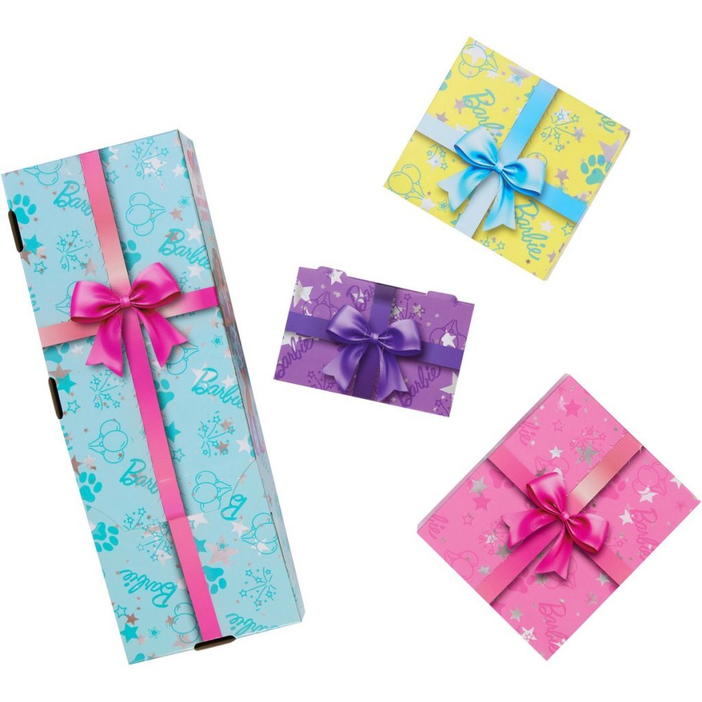 Barbie Party Unboxed Pop met Blauwe Jurk - Afbeelding 2
