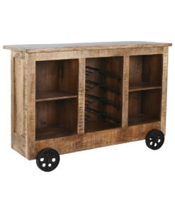 Barmeubel Home ESPRIT Zwart Natuurlijk 145 x 53 x 100 cm