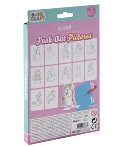 Basic Craft PushOut Pictures Eenhoorn - Afbeelding 3