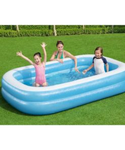 Bestway Opblaasbaar Zwembad 262x175x51 cm Blauw/Wit - Afbeelding 3