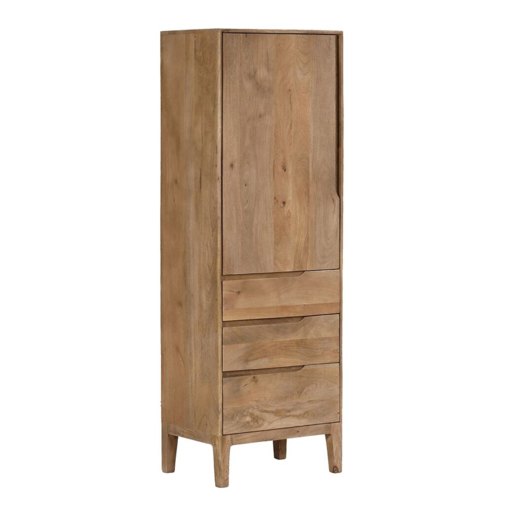 Bijzettafel 60 x 44 x 180 cm Natuurlijk Mangohout