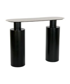 Bijzettafel DKD Home Decor 107 x 36 x 78 cm Zwart Gouden Ijzer