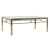 Bijzettafel DKD Home Decor 110 x 60 x 40 cm Kristal Zilverkleurig Staal Aluminium