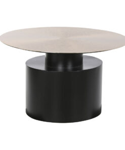 Bijzettafel DKD Home Decor 76 x 76 x 46 cm Zwart Gouden Ijzer