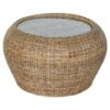 Bijzettafel DKD Home Decor 8424001825165 82 x 82 x 48 cm Kristal Natuurlijk Aluminium