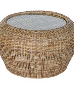 Bijzettafel DKD Home Decor 8424001825165 82 x 82 x 48 cm Kristal Natuurlijk Aluminium