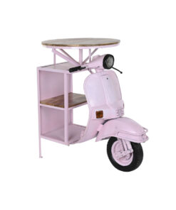 Bijzettafel DKD Home Decor Licht Roze Ijzer Mangohout 116 x 72 x 110 cm