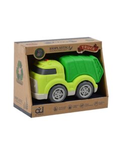 Bioplastic Vuilniswagen 18 cm Groen - Afbeelding 3