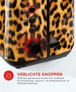 Bourgini Broodrooster Panter-Look - Afbeelding 3