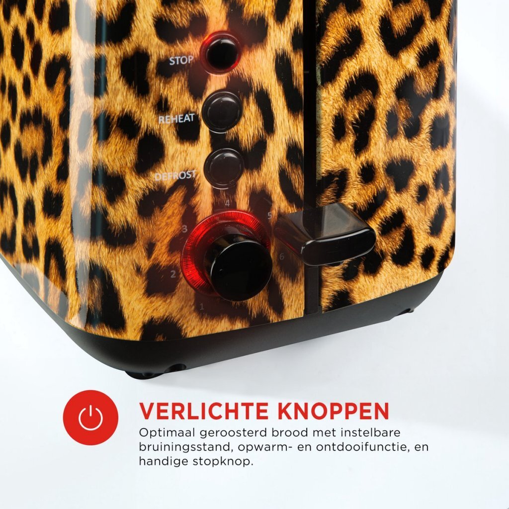 Bourgini Broodrooster Panter-Look - Afbeelding 3