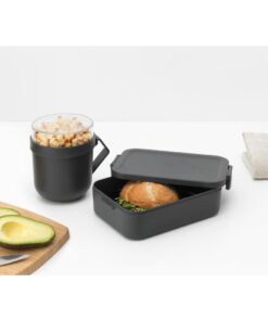 Brabantia Make & Take Lunchset 2-delig Donkergrijs - Afbeelding 3