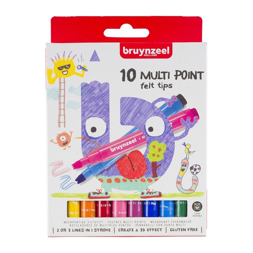 Bruynzeel Multi Point Viltstiften 10 Stuks - Afbeelding 2