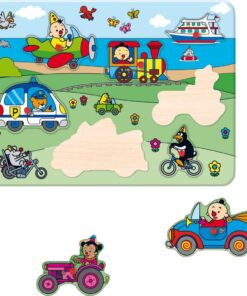 Alternative view of Bumba Houten Inlegpuzzel Voertuigen 7 Stukjes