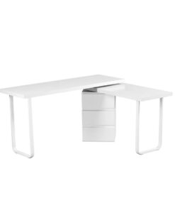Bureau DKD Home Decor 150 x 120 x 75 cm Natuurlijk Metaal Wit Hout MDF