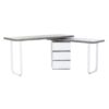 Bureau DKD Home Decor Natuurlijk Grijs Metaal MDF (150 x 120 x 75 cm)