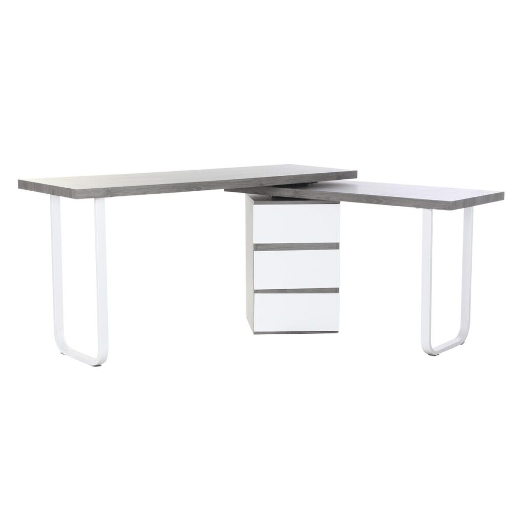 Bureau DKD Home Decor Natuurlijk Grijs Metaal MDF (150 x 120 x 75 cm)