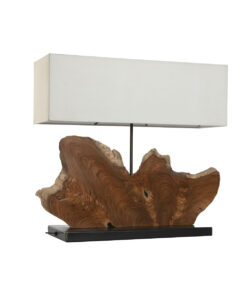Bureaulamp Home ESPRIT Ijzer Teakhout 60 X 20 X 55 cm