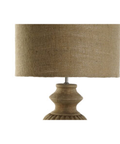 Bureaulamp Home ESPRIT Natuurlijk Jute Hout 50 W 220 V 44 X 44 X 91 cm
