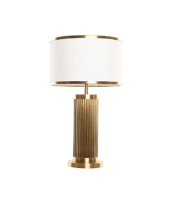 Bureaulamp Home ESPRIT Wit Gouden 50 W 220 V