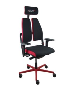 Bureaustoel met hoofdsteun Nowy Styl Xilium G Duo traslak X-move Zwart