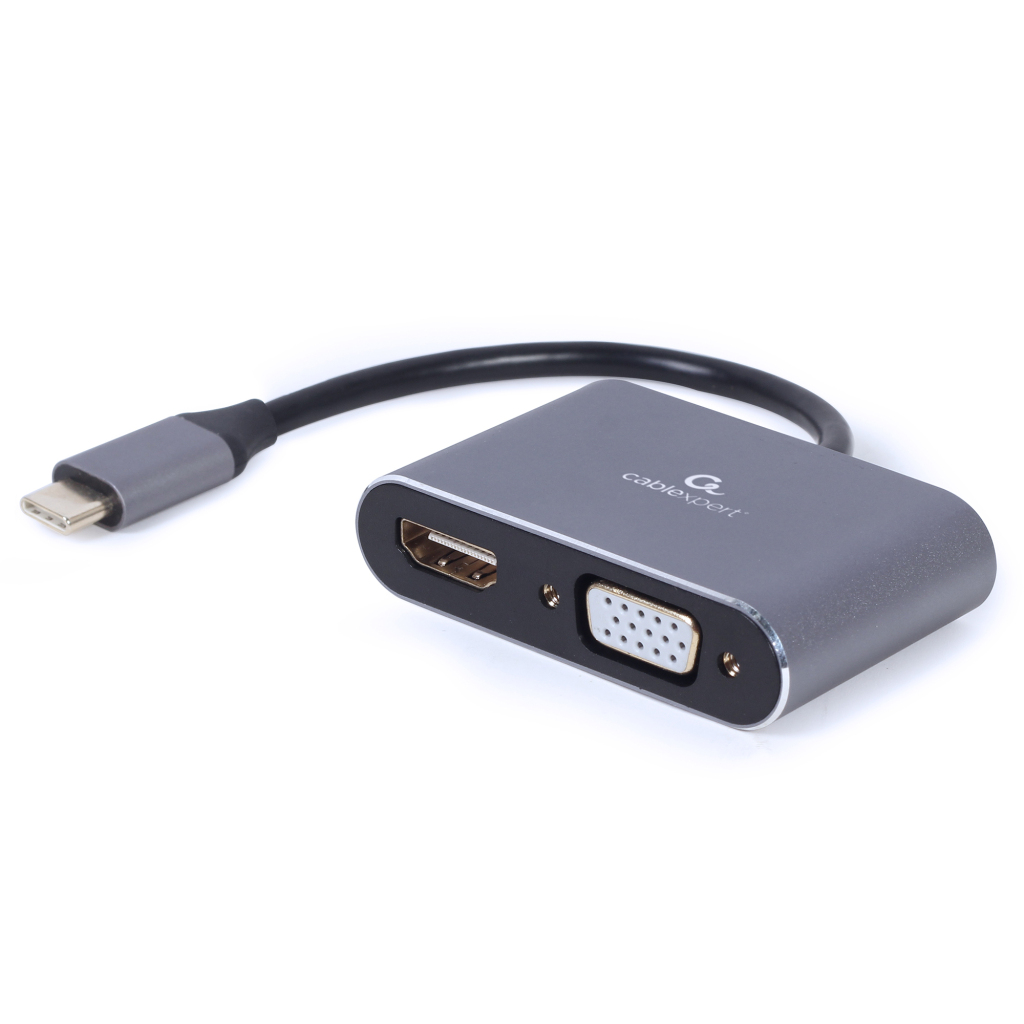 Cablexpert Gmb Adapter Usb-c->hdmi En Vga - Afbeelding 2