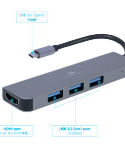 Cablexpert Gmb Usb-c Multi-port 2-in-1 - Afbeelding 3