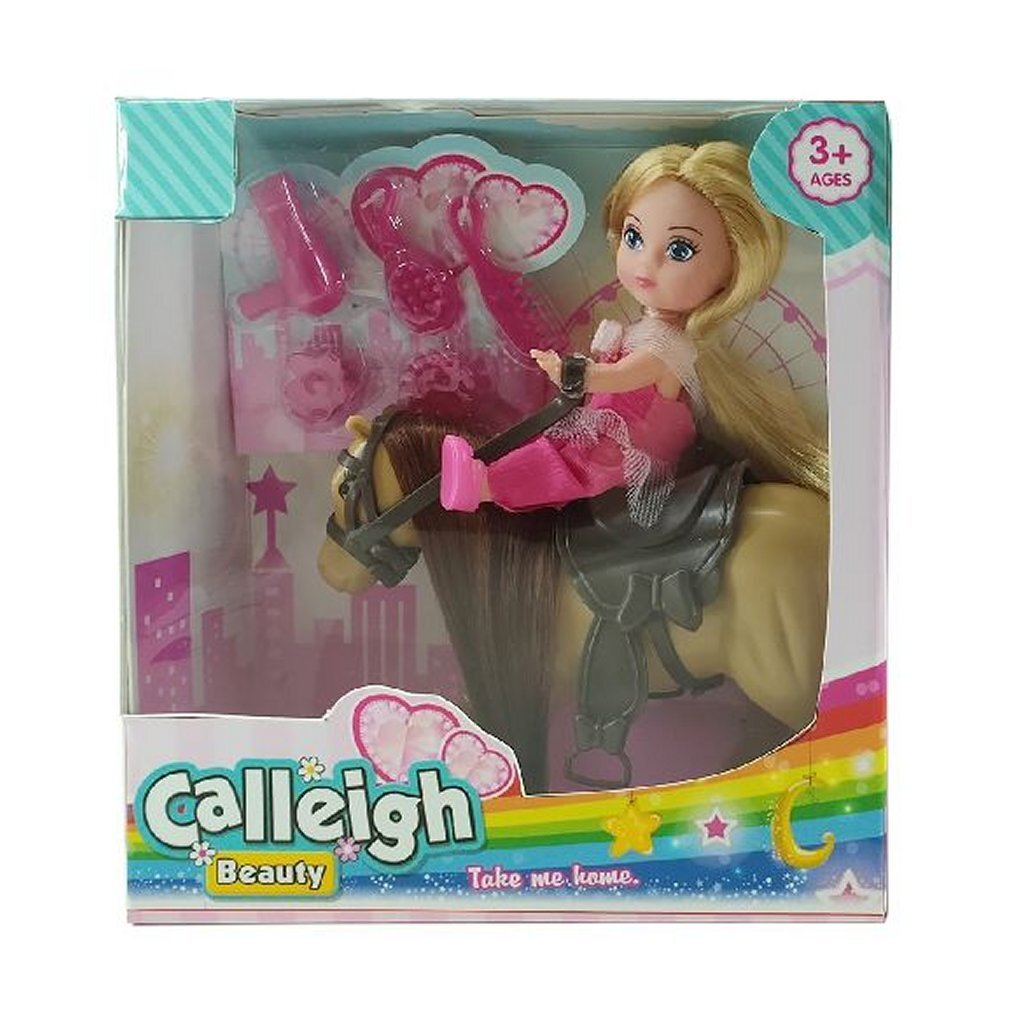 Calleigh Mini Paard met Pop + Accessoires - Afbeelding 3