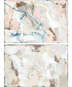 Canvas DKD Home Decor Abstract Stads 100 x 4 x 150 cm 150 x 3,8 x 100 cm (2 Stuks)