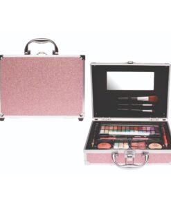 Casuelle Make-Up Koffer Glitter Roze
