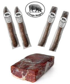 Cebo-ham Linaje Negro 8 kg Iberische worst extra x 2 Iberische chorizo extra x 2