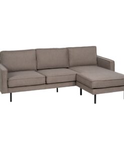 Chaise Longue Sofa Taupe 235 x 155 x 87 cm