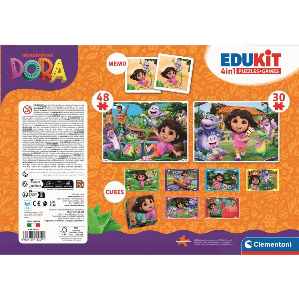 Clementoni Edukit 4in1 Dora The Explorer - Afbeelding 2