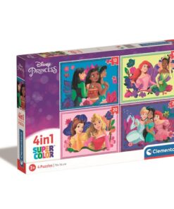 Clementoni Supercolor 4in1 Puzzel Disney Princess 12-24 Stukjes