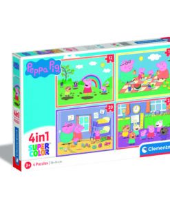 Clementoni Supercolor 4in1 Puzzel Peppa Pig 12-24 Stukjes