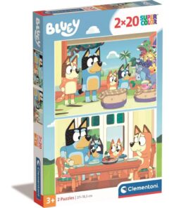 Clementoni Supercolor Puzzel Bluey 2x20 Stukjes