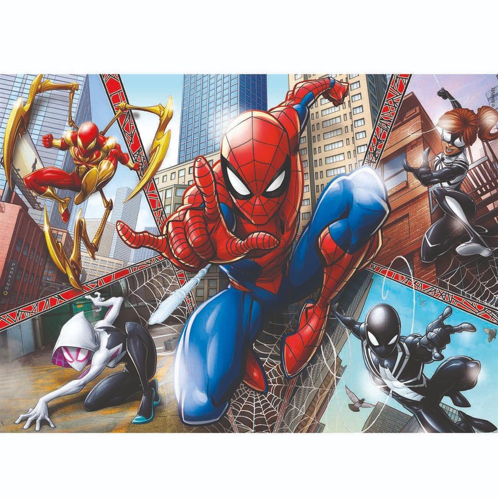 Clementoni Supercolor Puzzel Spiderman 2x60 Stukjes - Afbeelding 2