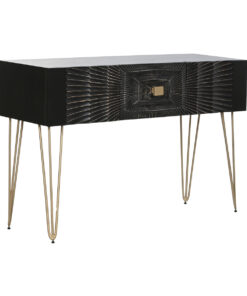 Console Home ESPRIT Zwart Gouden 120 x 38 x 76 cm