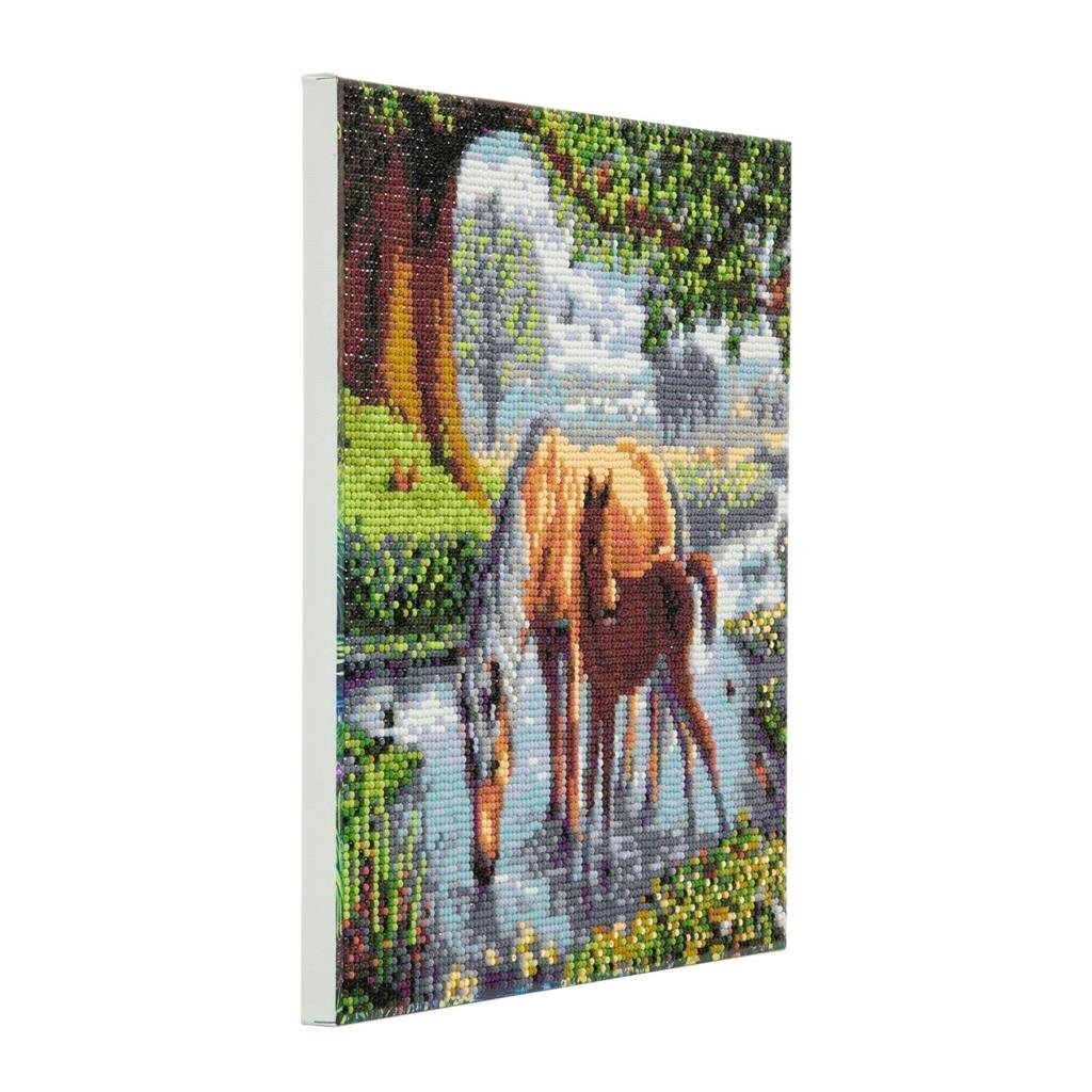 Craft Buddy Crystal Art Diamond Painting Paarden - Afbeelding 2