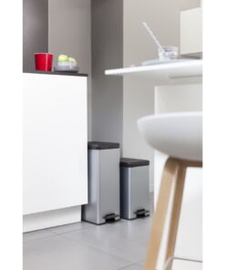 Curver Decobin Slim Pedaalemmer 25L Metallic/Zwart - Afbeelding 3